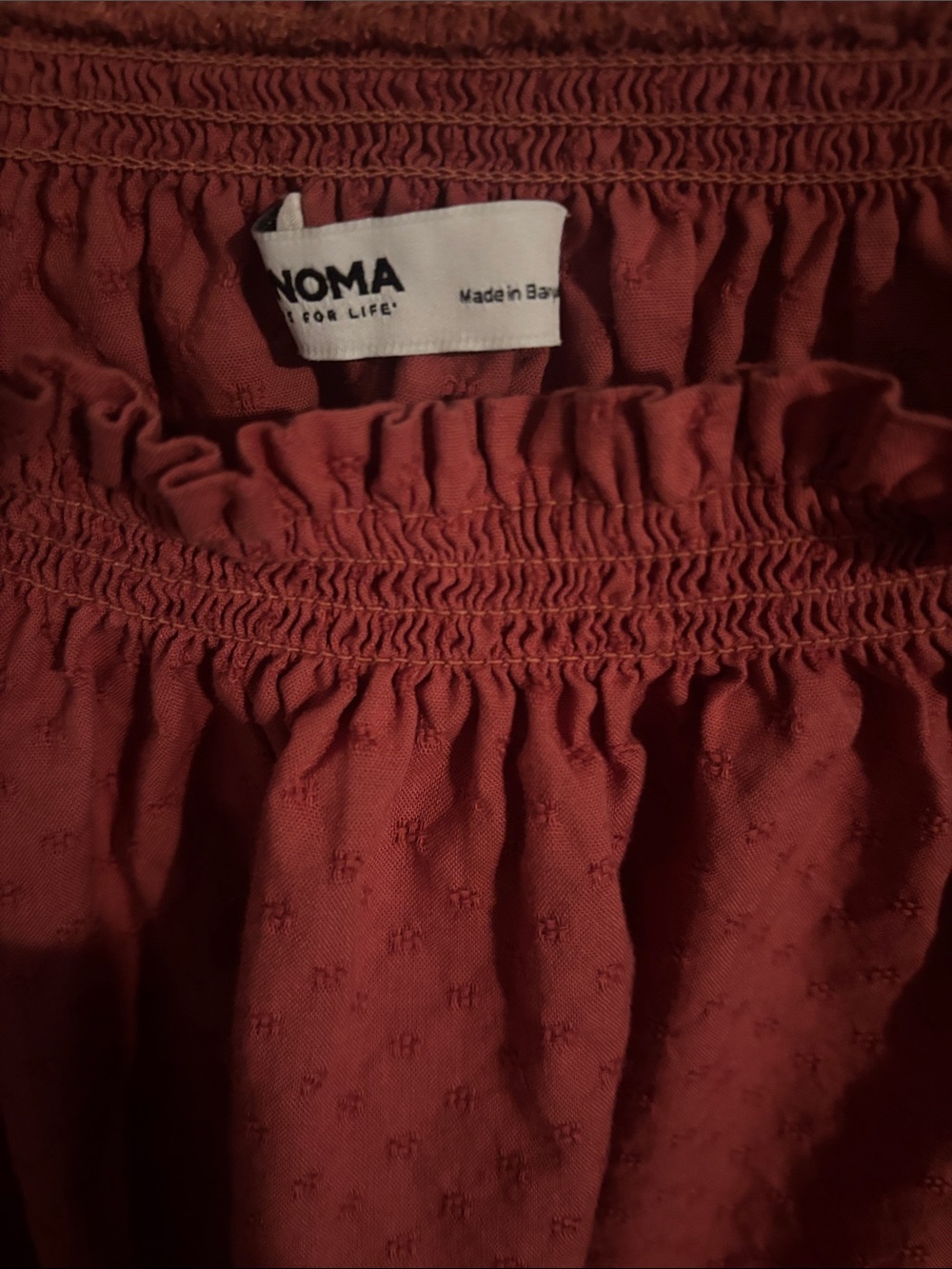 Sonoma Boho Raspberry Red Ruffle Blouse - Picture 3 of 6